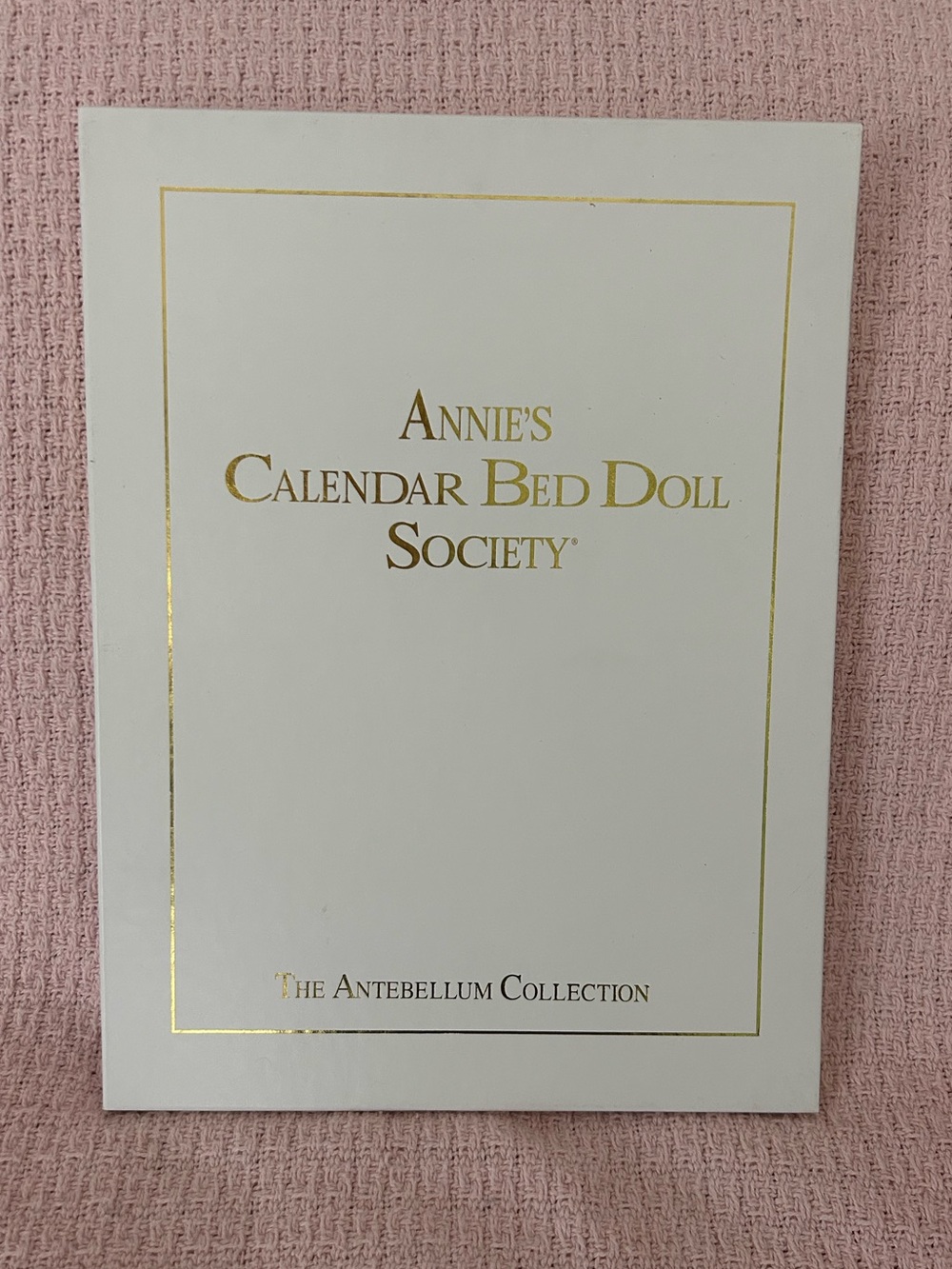 Annie Calendar Bed Doll Society - The Antebellum Collection